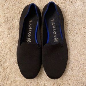 Black Rothys Loafers Size 8